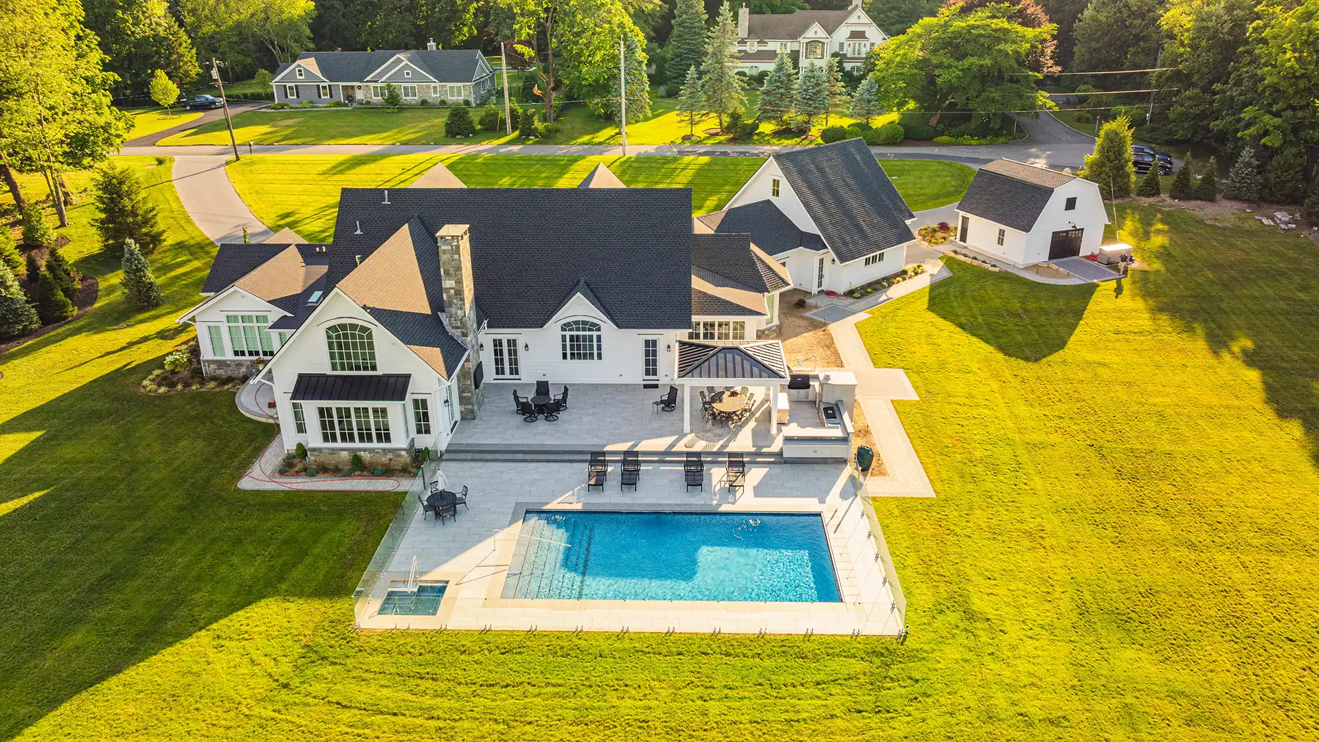 Monello landscape aerial view — Fair Lawn NJ